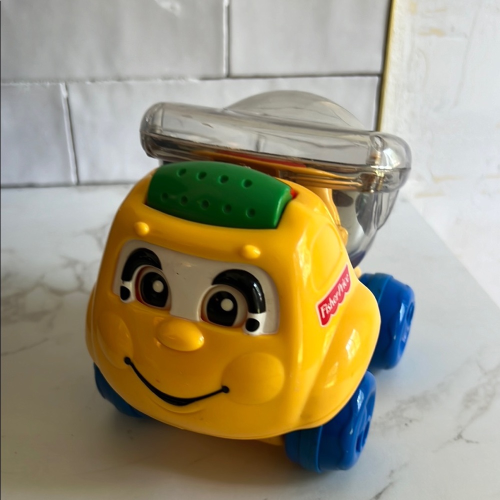 Fisher-Price Yellow and Blue Toy Car